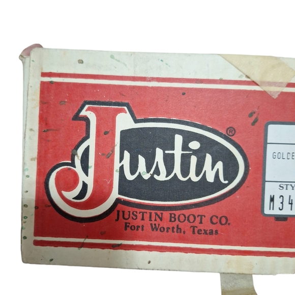 New Vintage Justin Made In USA Exotic Lizard Cowboy Boots Size 5A Style M3420 - Picture 14 of 15